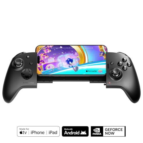 SteelSeries Nimbus Cloud Wireless Bluetooth Gaming-Controller – Dual-Mode-Cloud-Controller – iPhone, iOS, iPad, Apple TV, Android, PC – 20 Std. Akkulaufzeit – Hall Effect-Sensoren – USB-C-Passthrough