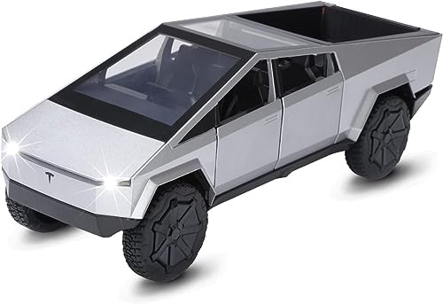 Image of Alloy Car Model Diecasts Metal Toy with Sound /Light /Pull-Back Off-Road Vehicles Car Model Collection Kids Toys Gift Multicolor Pack of 1 (CYBR-Silver)