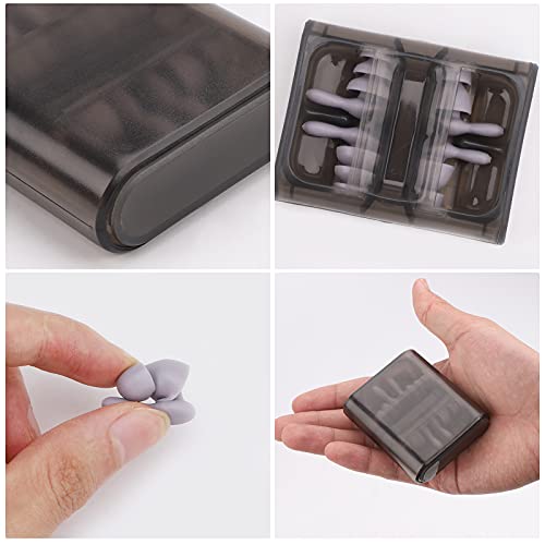 Zwemmen oordopjes, 2 paar verschillende maten waterdichte herbruikbare zachte siliconen oordopjes, geweldig voor zwemmen, zwembad, douchen snorkelen, surfen, watersport, slaapconcerten, werk, vliegtuig ruisonderdrukking (Grijs) - Image 5