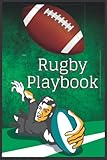 Rugby Playbook: Practical Rugby Game Coach Play Book | Coaching Notebook with Blank Field Diagrams for Drawing Up Plays, Drills, Planning Tactics & Strategy | Gift for Coaches & Team Players