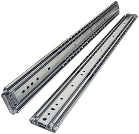 VADANIA 1000mm Ultra Heavy Duty Drawer Runners with Lock #VD2576 1-Pair, Max Load 130-220kg, Ball Bearing Full Extension Side Mount, Upgrade Locking Industrial Drawer Slides for Sliding Out Storage