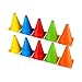 BiAnYC 7 Inch Plastic Sport Training Traffic Cones- Set of 25, 5 Colors(Orange/Yellow/Red/Blue/Green)