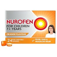 Nurofen For Children 7 plus Years Chewable Capsules Pain Relief Orange (Count of 24)
