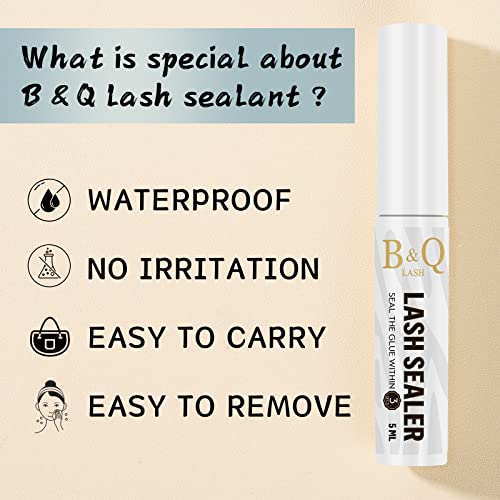 B&Qaugen GM-FD-SEAL-CLEAR-5ML Lash Sealant 10Ml Clear Mascara Lash Sealer For Cluster Lashes Overnighter Lash Extension Sealant Healthy Lash Overnight Sealer Longer Life Coating Lash Seal  thumb #3