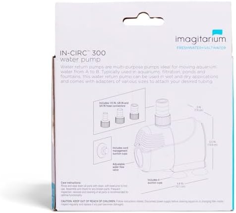 Imagitarium IN-CIRC 300 Water Pump packaging with diagram