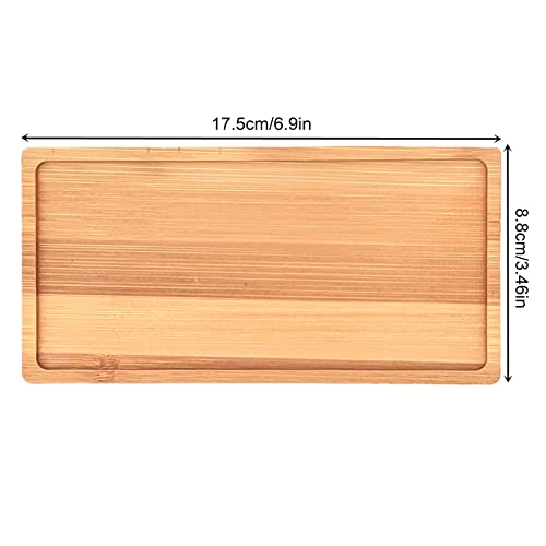 4Pcs Mosaic Bamboo Coasters For Crafts, Blank Base Trays, Drinking Cup Coaster, Plant Coaster, Art Plate,Diy Mosaic Supplies (Rectangle) #TOP1