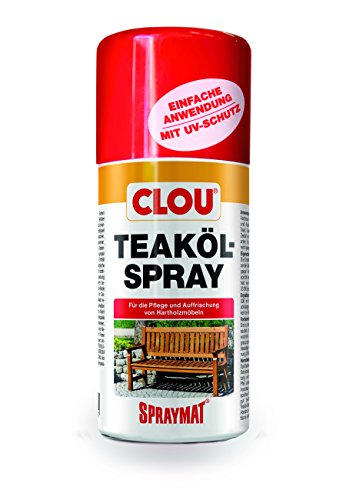 Clou 4007141208711 – Teaköl-Spray 300 ml Clou 4007141208711 – Teaköl-Spray 300 ml