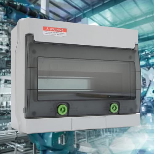 Boîtier électrique de disjoncteur 12 voies étanche IP66 support mural PC ABS - 3