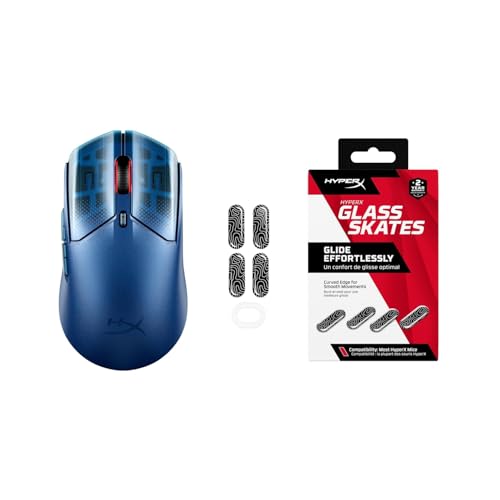 Ratón gaming inalámbrico HyperX Pulsefire Haste 2 S con carcasa de magnesio y sensor de 26K azul
