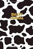 kuh stofftier nähen  Bullet Journal (5 mm) mit 110 Seiten und einem schönen Kuhmuster: Im handlichen Format 6x9 Zoll, um es überall hin mitnehmen zu können