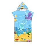>>>Secado rápido - Después de navegar o nadar, puede usar este poncho de baño, que puede absorber rápidamente la humedad de su cuerpo, haciendo que se sienta seco y cálido.