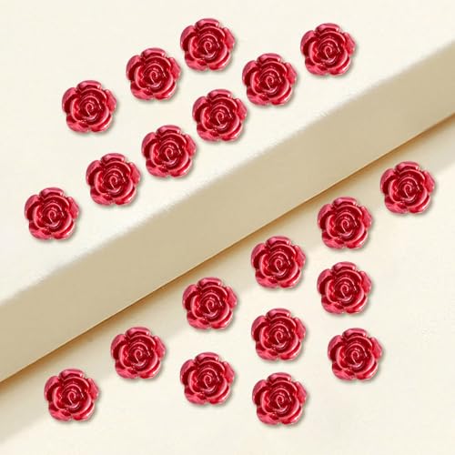 Image of 20 Pcs Enamel Rose Flowe Brooches Pins for Women Colorful Floral Brooch Flower Lapel Pin Badge Crafts Breastpin Jewelry Gift for Women Men Clothing Bags Backpacks Jackets Hat