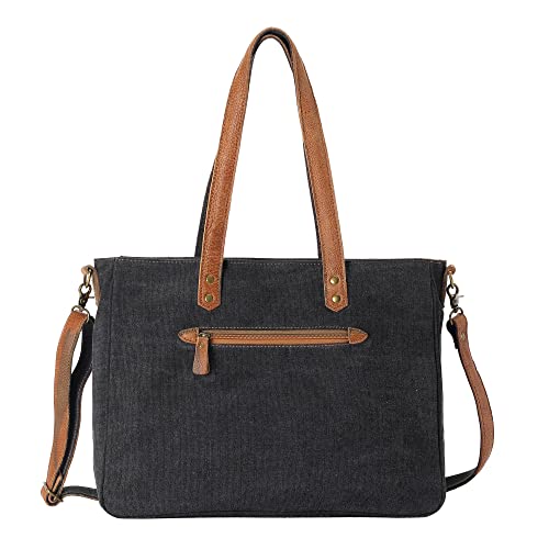 Anngoti Canvas & Cowhide Messenger Bag For Women, Vintage Crossbody Shoulder Bag Western Purse With Multiple Pockets | Smooth Zipper | Adjustable Strap #TOP1