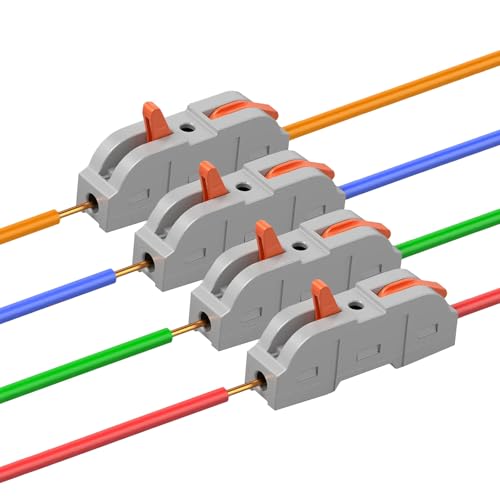 Écrous de fil électrique 2 voies à déconnexion rapide pour épissures sûres 4mm