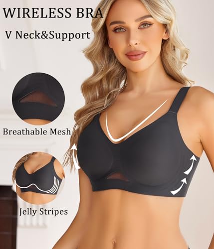 Avidlove Wireless Bras for Women Bras No Underwire Seamless Push Up Bralette Full Coverage Comfort Bra Everyday Bra2