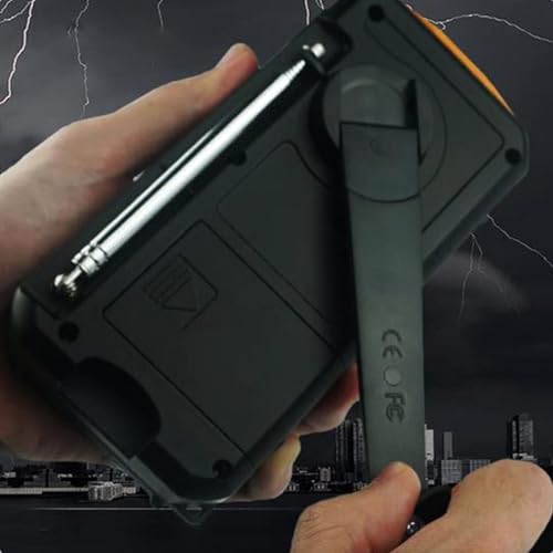 Radio portable AM FM étanche avec dynamo manuelle intégrée - 7