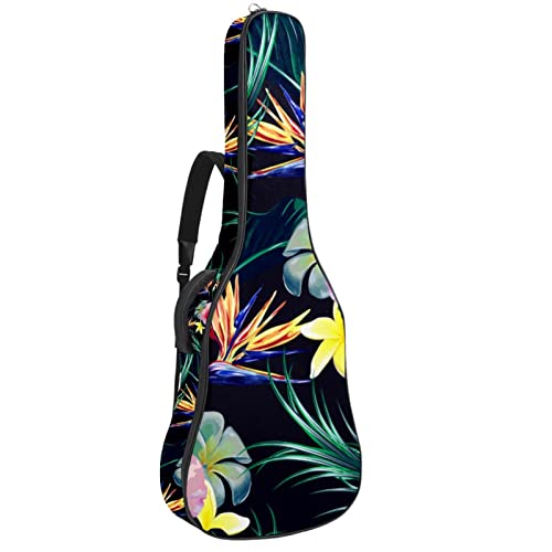 Housse guitare acoustique imperméable grand format fleurie contre les chocs