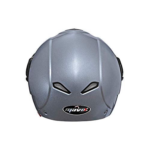 MAVOX OX10 580 Open Face Helmet (Silver, 580 mm)
