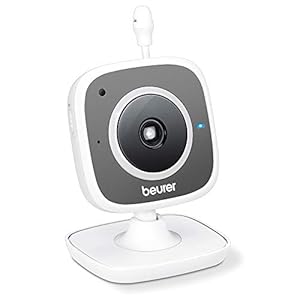 Beurer BY 88 Smart Wi-Fi Babycare camera, wit/grijs
