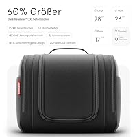 Travelaner Kulturbeutel XXL zum Aufhängen, Damen/Herren, 9L, Schwarz – Ansicht 2