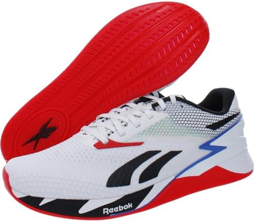 Reebok Unisex-Adult Nano X3 Training Shoe, ftwr white/core black/vector blue, 7 | Image 1