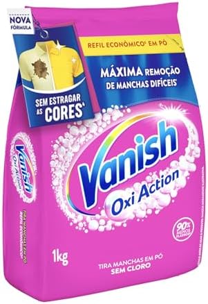 Tira Manchas em Pó Vanish Multi Power Oxi Action 1kg Refil Econôm...