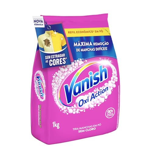Tira Manchas em Pó Vanish Multi Power Oxi Action 1kg Refil Econômico para roupas coloridas