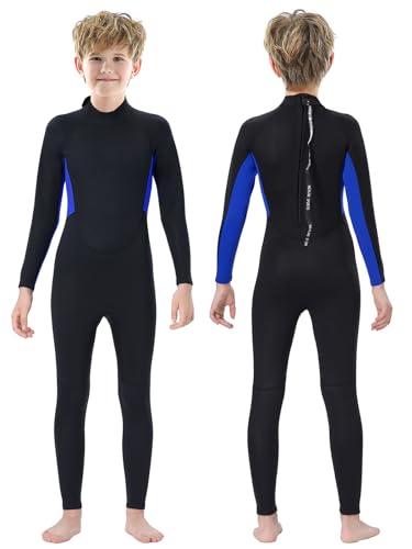 REALON Roupa de mergulho infantil, meninos, meninas, jovens, roupa de banho de neoprene térmico, 2,5
