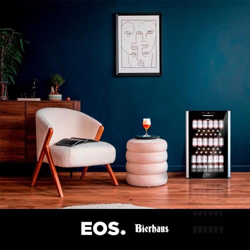 Cervejeira Eos Bierhaus 115 Litros Frost Free com Compressor Porta de Vidro e Acabamento em Inox Ece