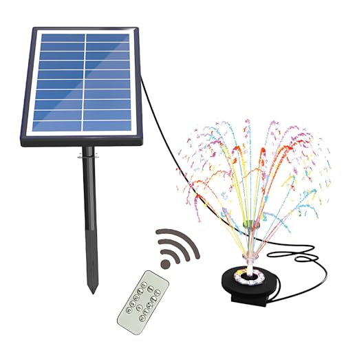 Bomba solar para estanque con batería de 300 mAh para decorar fuentes de jardín 2