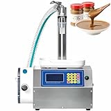 LMzythrop Automatische Abfüllmaschine 3L/7L,Einstellbare Füllkopfhöhe,Wiegen/Preisermittlung/Zeitgesteuertes Abfüllen,Abfüllmaschine für Pasten und zähflüssige Flüssigkeiten, CSY-A3‌