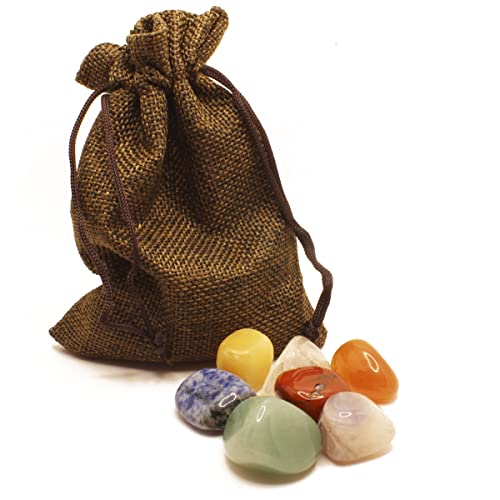 Set de Piedras de Chakras | Piedras Chakras Naturales | Piedras Energéticas y Curativas | Cristales Curativos para Meditación y Sanación | 7 Piedras Preciosas de Chakras para Curación Espiritual Cover