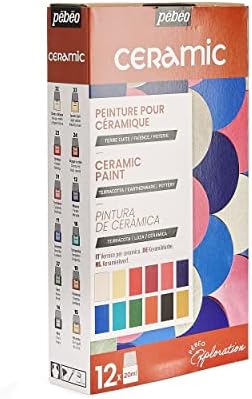 Pebeo 757451 Ceramic Explorer Set, Assorted, 12X20ML