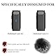 Geekria for Creators Furry Windschutzscheibe, kompatibel mit Hollyland Lark M1 Wireless Mic, Mic DeadCat Windschutz, Flusenabdeckung, Windschutzscheibe, Windgeräuschunterdrückung (grau/2 Stück)