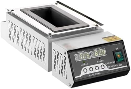 Eoweiot Titanium Solder Pot Electric Furnace with Temperature Control 0-600℃,Independent Tin Slag Tank for Metal Melting Process