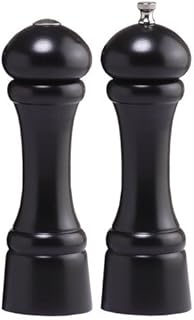 Chef Specialties 8 Inch Windsor Pepper Mill and Salt Shaker Set - Ebony