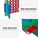Costzon Giant 4-in-A-Row, Jumbo 4-to-Score Giant Game Set for Kids & Adults, Indoor Outdoor Yard Connect Game, 3.5FT Tall with 42 Jumbo Rings & Quick-Release Slider, Perfect for Family & Party Games