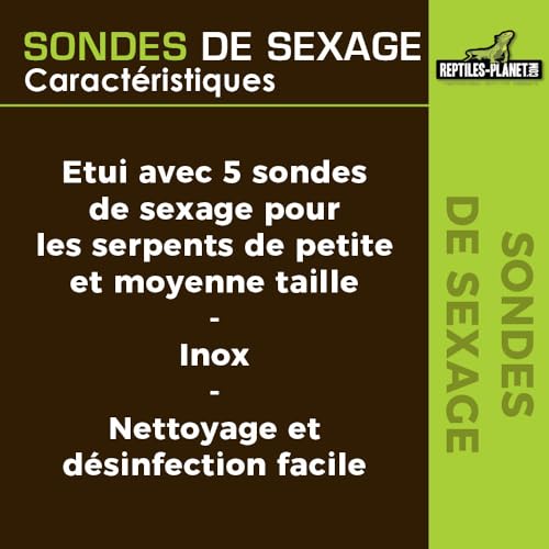 Reptiles Planet Sexage Schlangen Set mit 5 Sonden für mittelgroße Schlangen