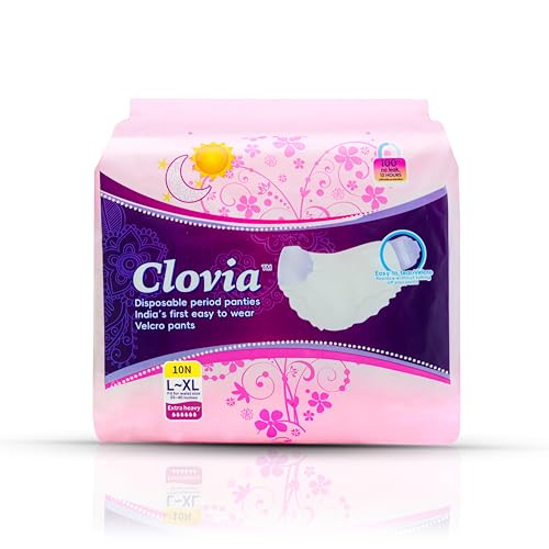 Image of Clovia Women Disposable Period Panties (Tape Style) for Heavy Flow - Premium (XL, 10 count)
