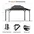 Modern Shade Hardtop Gazebo 12' x 16' with 4 LED Lights, Permanent Outdoor Gazebo with Double Roof, Aluminum Frame, Patio Pavilion with USB Charging Port Deck, Mosquito Netting and Curtains, Black