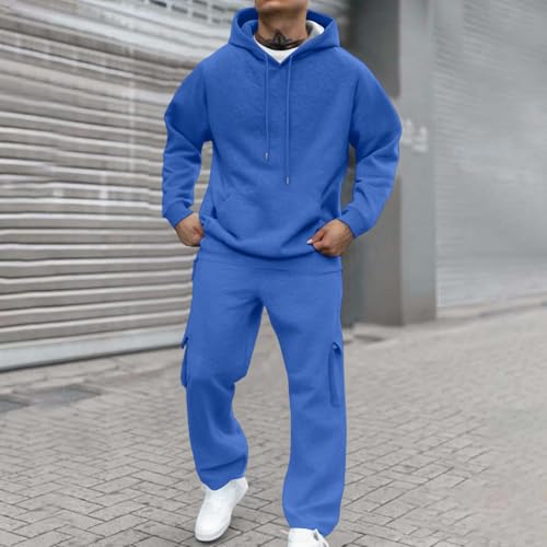 Sweat Suit Men Two Piece Outfits Casual Comfortable Training Tracksuit - image 2