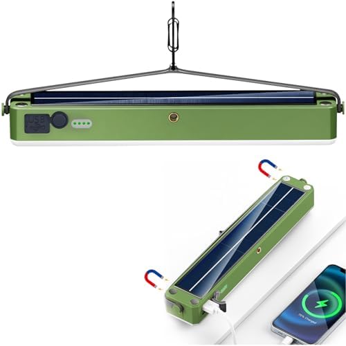 Barra de luz solar de acampamento de 2500LM com gancho magnético ...