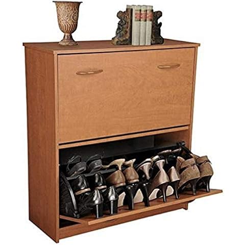 Venture Horizon Stackable Double Shoe Cabinet - Cherry Cover