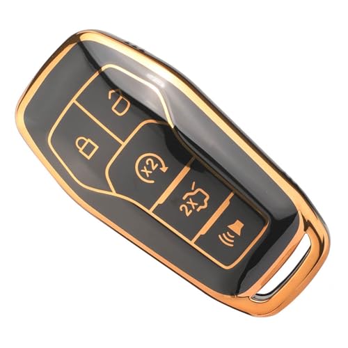 Housse de clé voiture TPU 5 boutons Ford Edge Explorer Fusion 2016