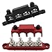 Sammelschiene 12V - 48V DC, CJBIN Sammelschienen Verteilerblock, 2 Stück 250A Sammelschiene BusBar Box mit 4 x M8 Anschlussbolzen, für Auto RV Boat Yacht (Rot, Schwarz) Baby,Schwarz günstig Kaufen-Sammelschiene 12V - 48V DC, CJBIN Sammelschienen Verteilerblock, 2 Stück 250A Sammelschiene BusBar Box mit 4 x M8 Anschlussbolzen, für Auto RV Boat Yacht (Rot, Schwarz)