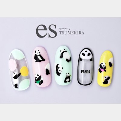 写ネイル ツメキラ ネイルシール Amazon.co.jp: TSUMEKIRA(ツメキラ) ネイルシール 【es】パンダ