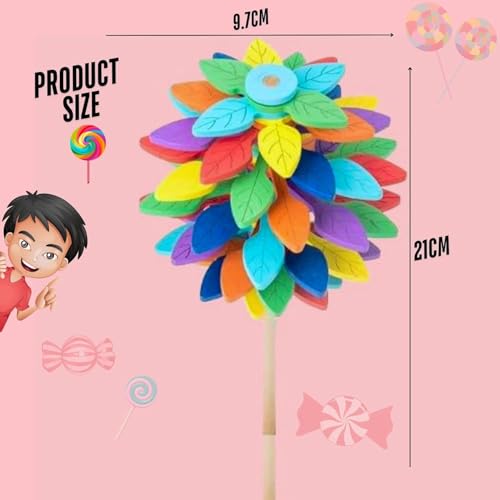 Image of Candy Flower Toy Set | 1Pc Spinner Stress or Anxiety Reliefer Gadget for Kids Boys and Girls Lolipop Hand Fidge Toys Playset | Spiral Candy Flume Rotating & Twisting Item Birthday for Children