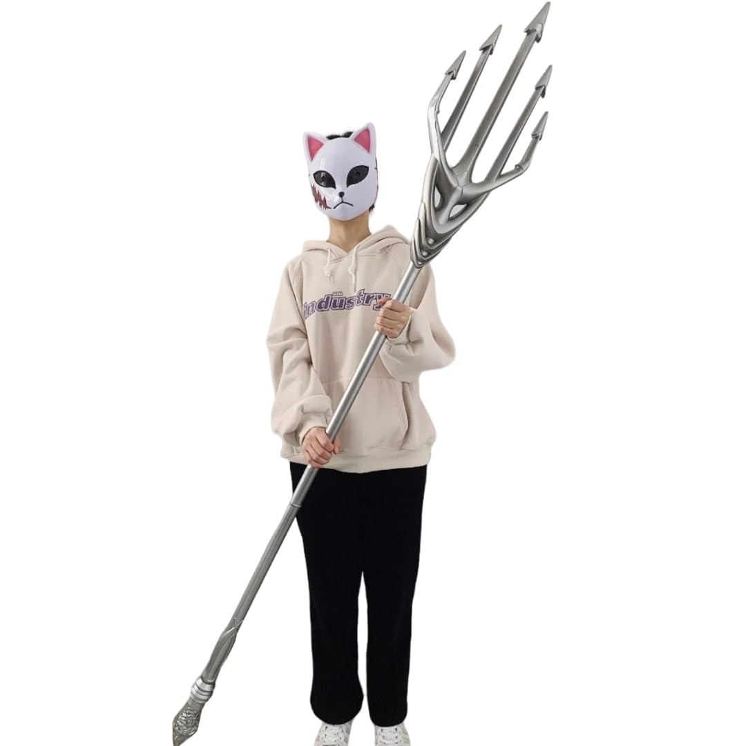 damdos Spada per Halloween e cosplay King Five Sword, 182,9 cm, color argento, per cosplay e feste di compleanno