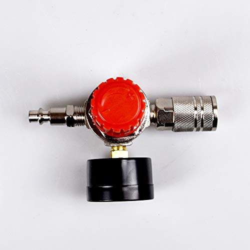 Air compressor pressure regulator 1/4″ mini pressure gauge, double