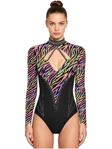Leotard danse performance IEFIEL femme - Justaucorps gym respirant dos nu